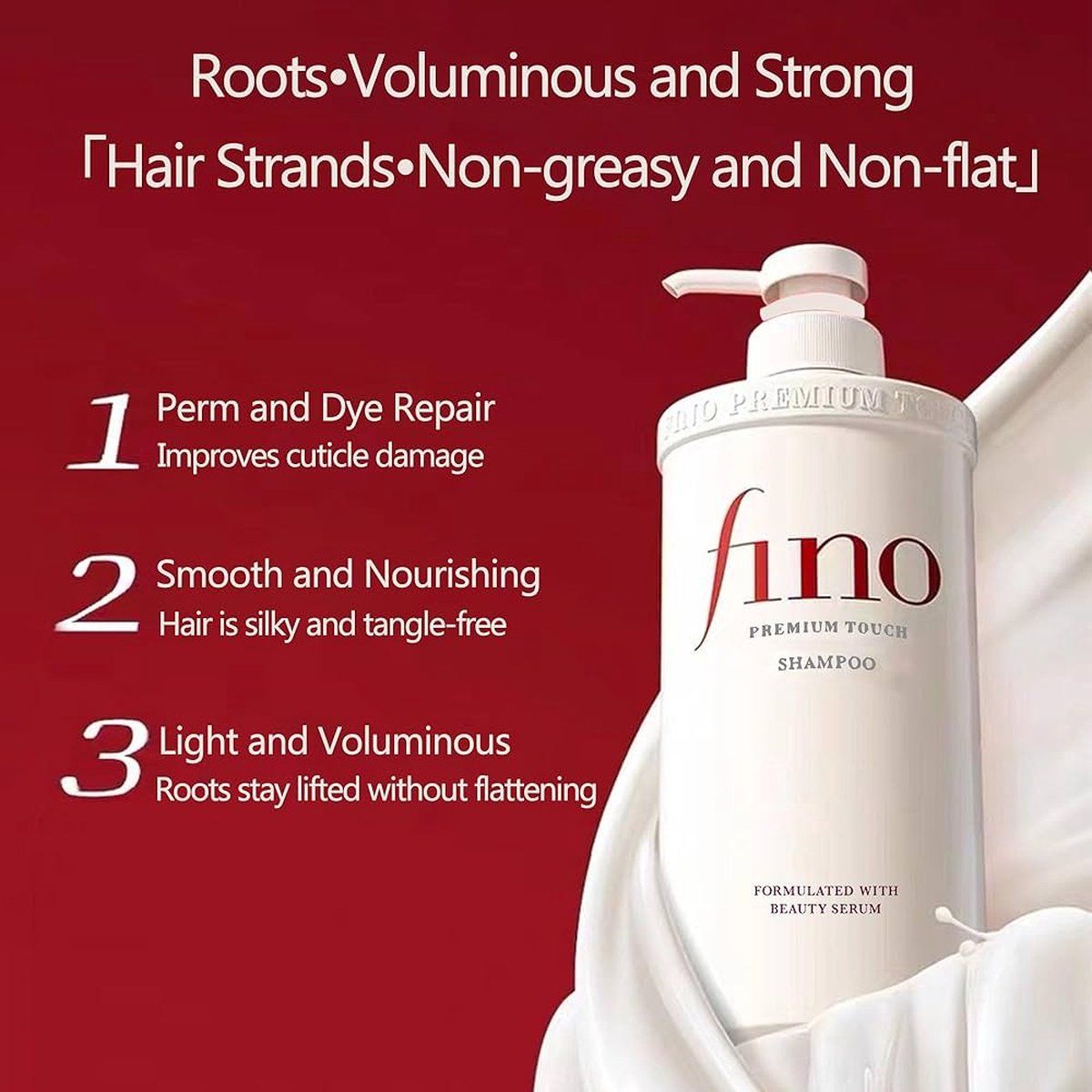 Shiseido Fino - Premium Touch Shampoo - Luxe haarverzorging - 550 ml