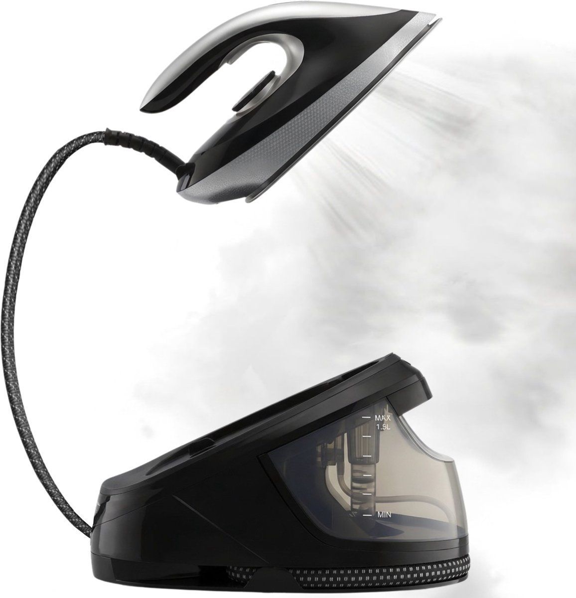TibaGoods Stoomstrijkijzer - Stoomgenerator 3200W - 1.5L Waterreservoir - Keramische Zool - 2m Snoer