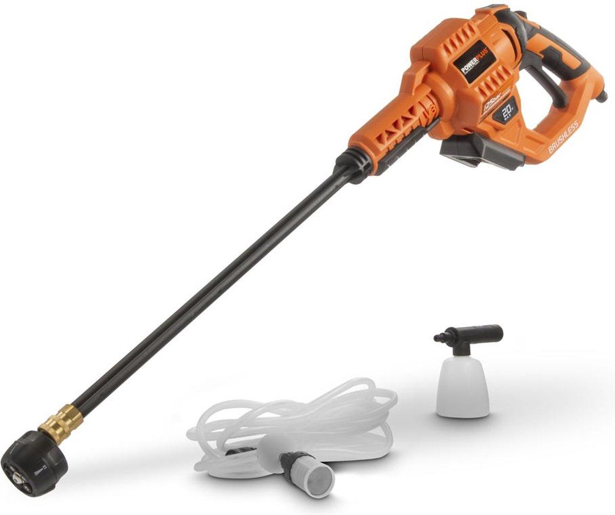 Powerplus Dual Power POWDPG80620 - Accu-hogedrukreiniger 20 V - Max. Druk 25 Bar - 170 L/h (zonder Accu En Lader)