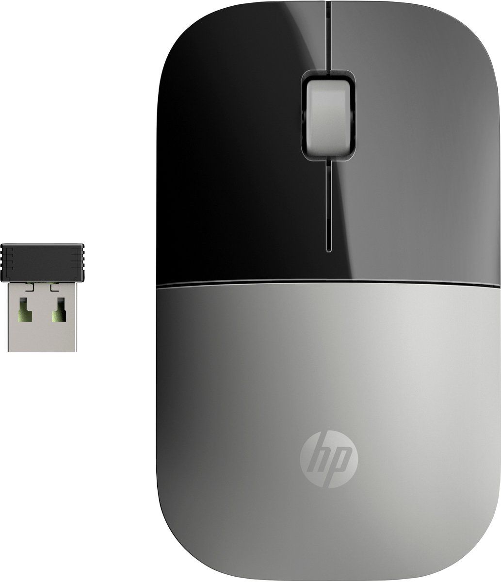 HP Z3700 - Draadloze Muis - 16 maanden batterijduur - Zwart en Zilver