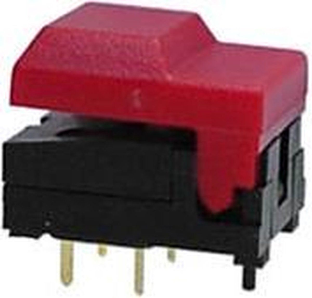 DIGITAST DIP DRUKSCHAKELAAR ZWARTE AFDEKKAP - GEEN LED (86A15)