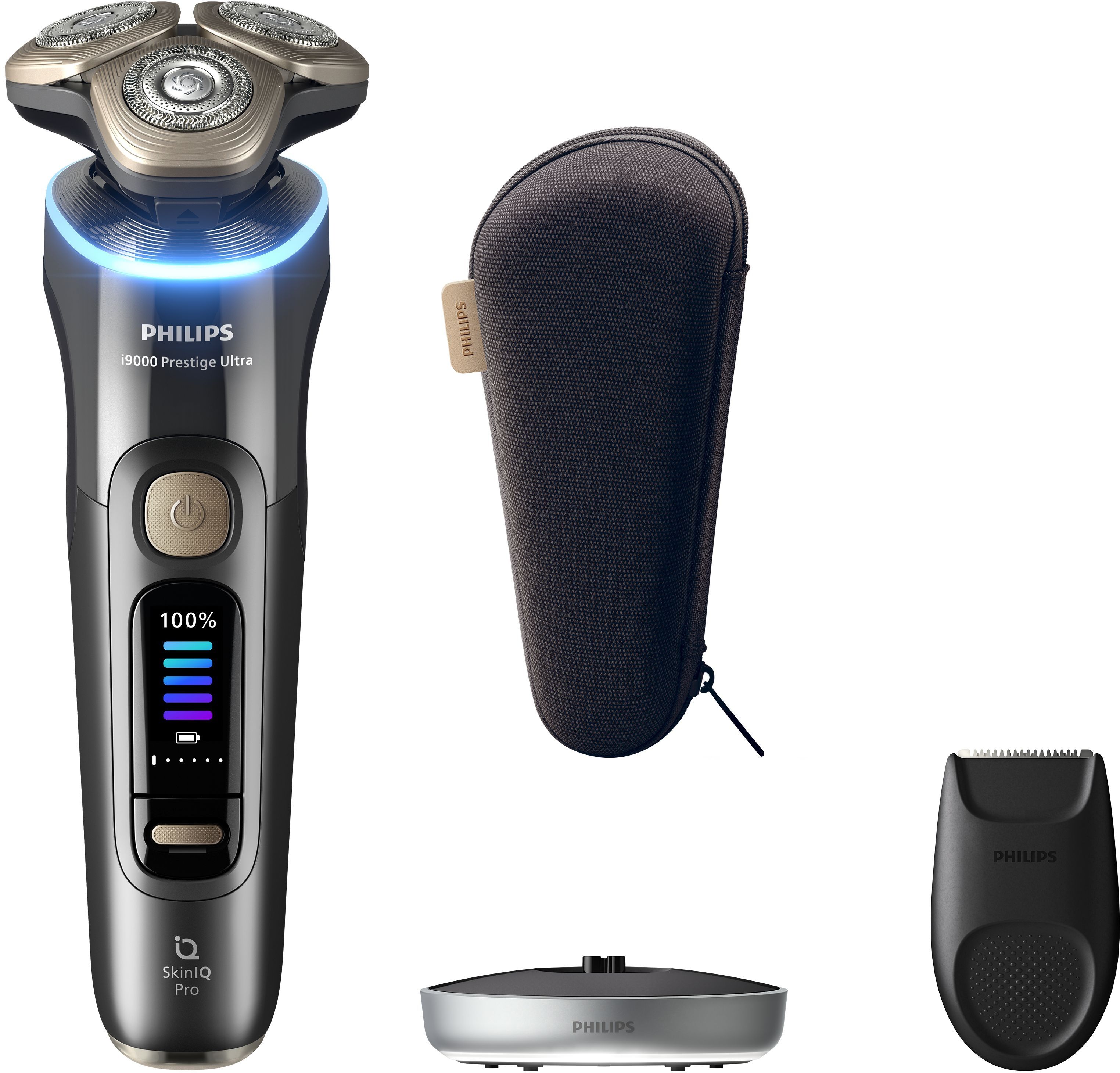 Philips i9000 Prestige Ultra XP9402/11 - Elektrisch scheerapparaat - Wet&Dry met SkinIQ Pro - 60 min gebruikstijd