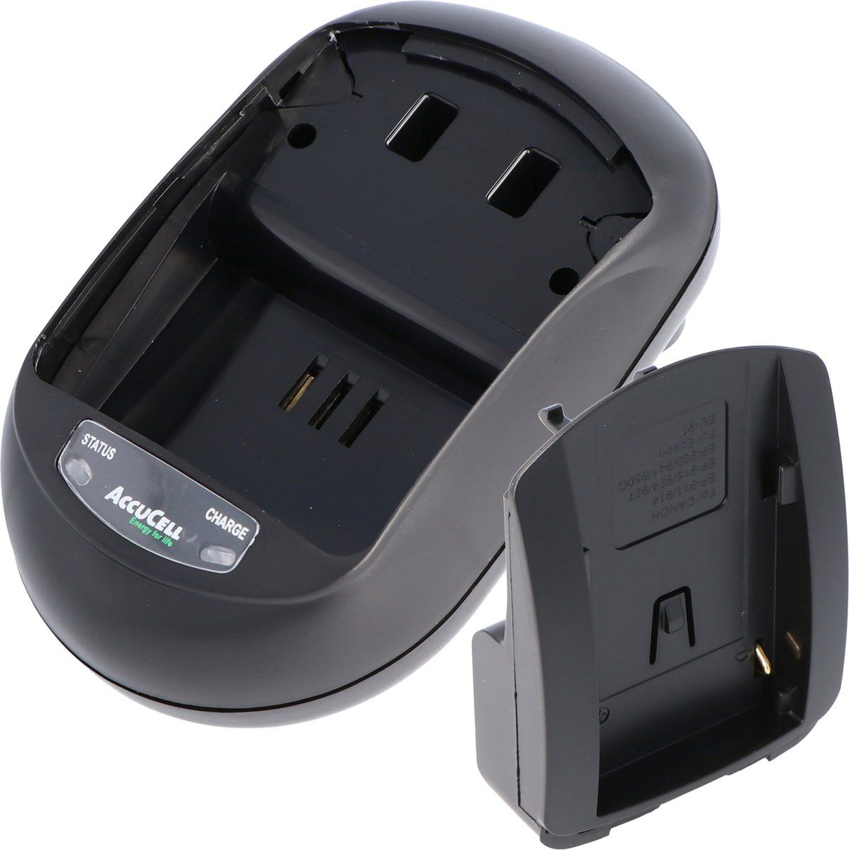 AccuCell-oplader geschikt voor Canon BP-911, BP-914, BP-915