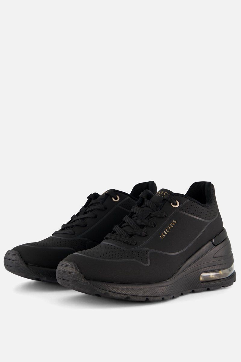 Skechers Million Air - Elevated Air - Hoge Sneakers - Zwart