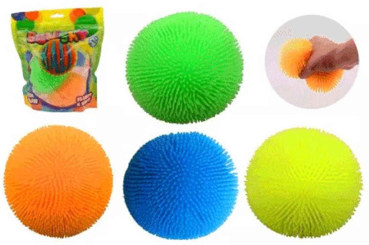 John Toys Squishy Fluffy Ballen - Set Van 2 - Zacht En Kneedbaar - Vrolijke Kleuren (2 Stuks)