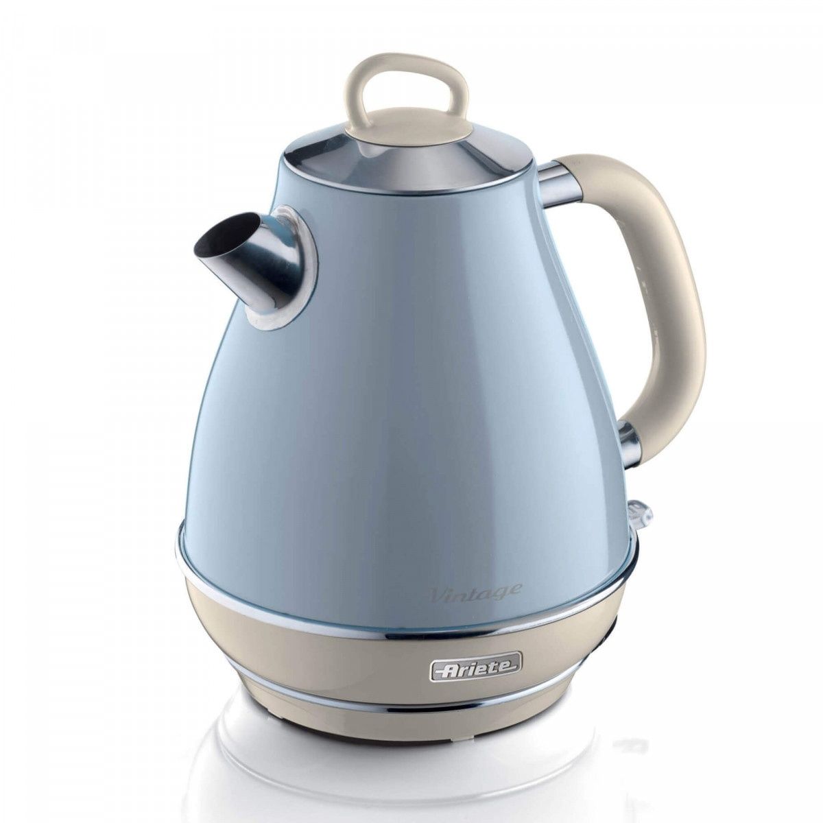 Ariete Blauw 2869 - Vintage Waterkoker - 2000 Watt 1.7L - Met Crème