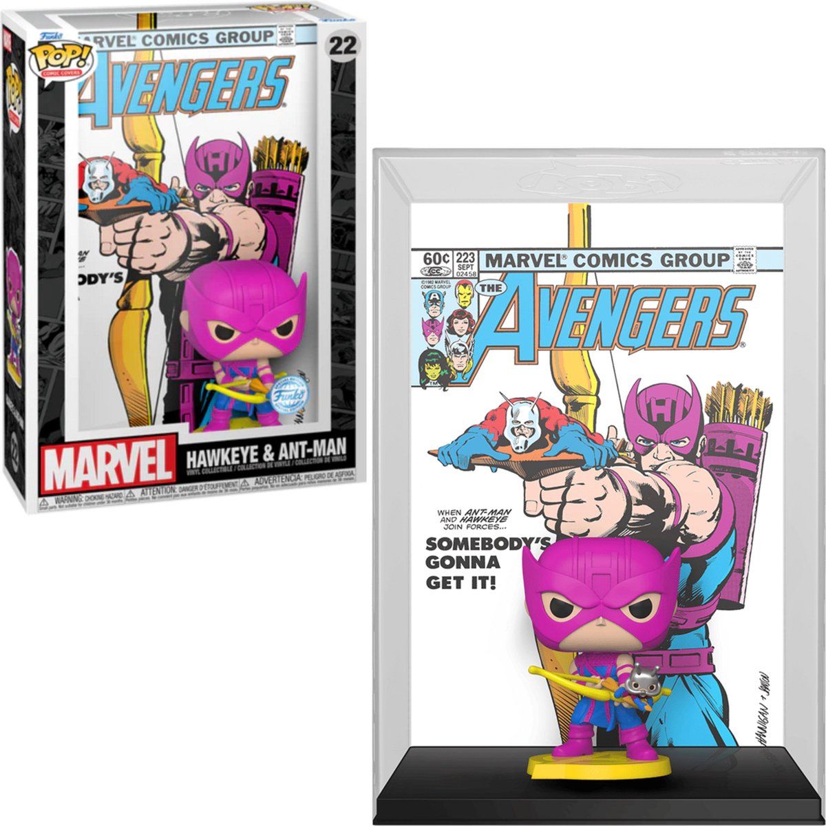 Funko - Pop Comic Cover - Marvel Avengers Hawkeye En Ant Man Special Edition - 9, 5 Cm