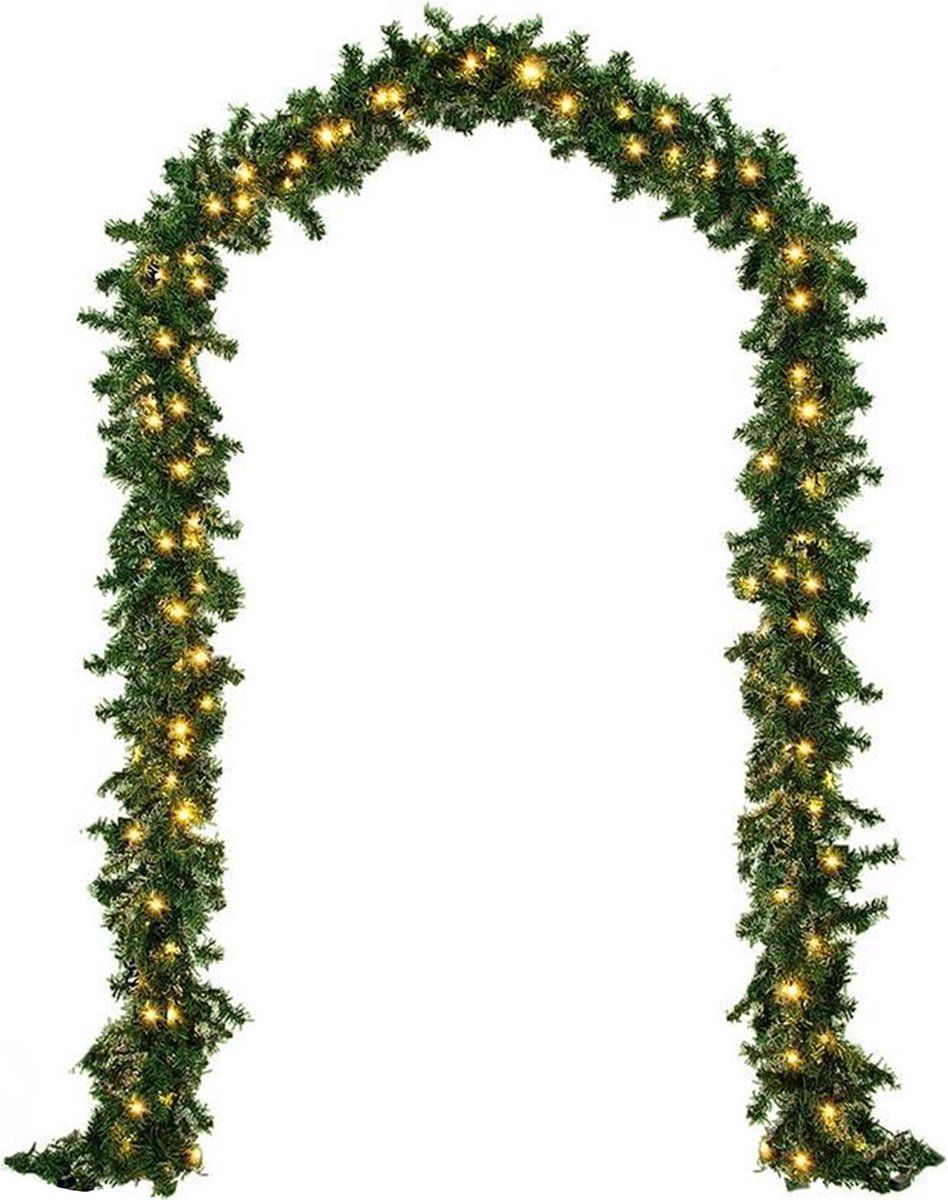 Nordlandia Guirlande - Kerstversiering - 500 Cm - 100 Led - Groen - Netstroom