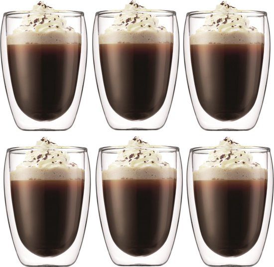 Bodum Pavina 4559-10-12 - Set van 6 dubbelwandige glazen 35cl - Isolerend (set van 6)