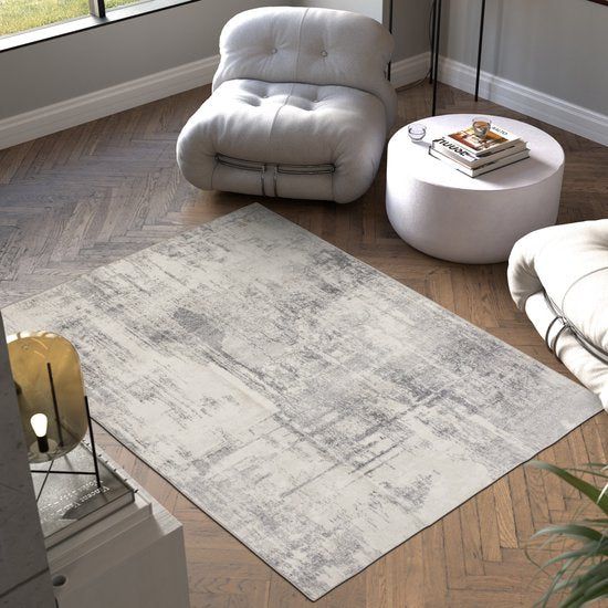 Tectake® Vintage Design Tapijt - Laagpolig Vloerkleed Voor Woonkamer, Kinderkamer, Slaapkamer Of Hal