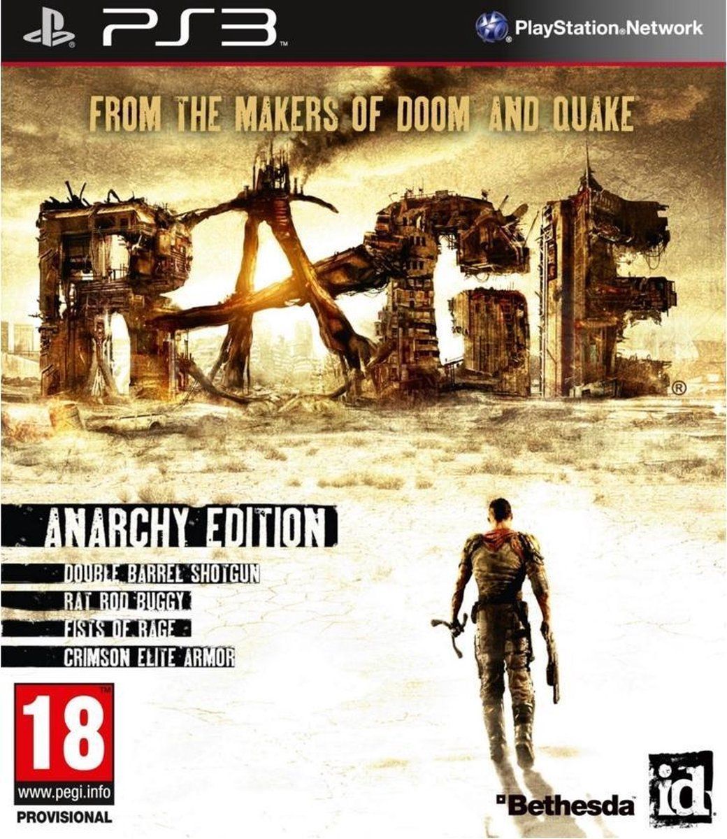 Bethesda Rage - Anarchy Edition - Ps3 - Incomplete Zonder Anarchy Dlc