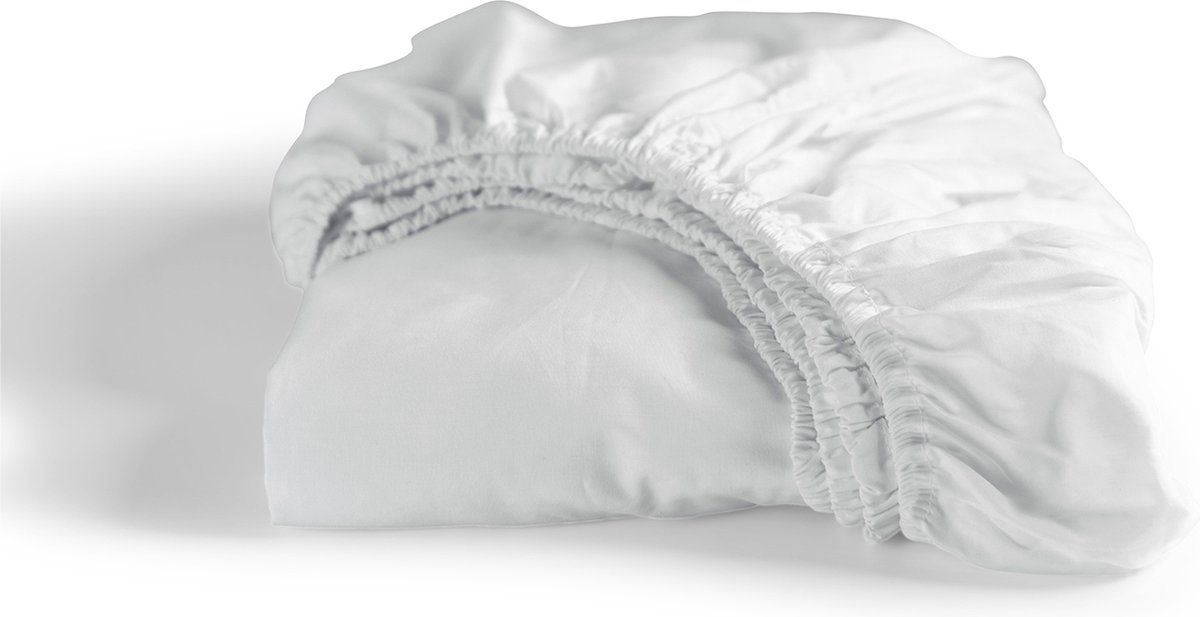 Cinderella Weekend - Hoeslaken - 100% Katoen - Geschikt Voor Matrassen Tot 25 Cm - Wit