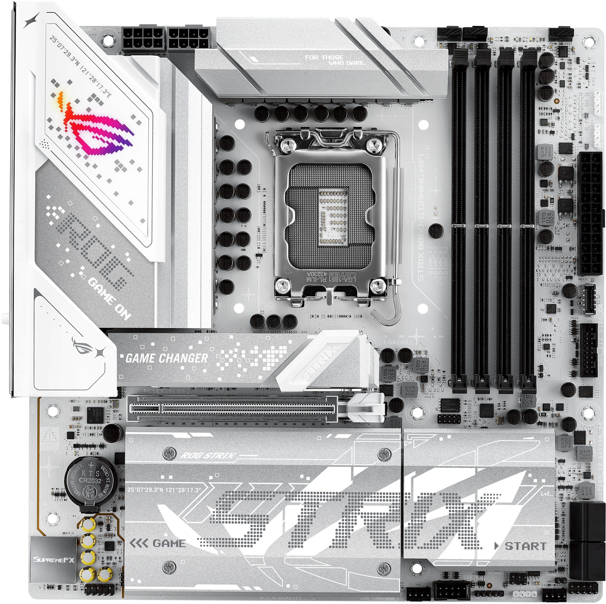 ASUS ROG Strix B860-G - Micro-ATX Moederbord - WiFi 6E 2.5 Gb Ethernet - RGB Verlichting