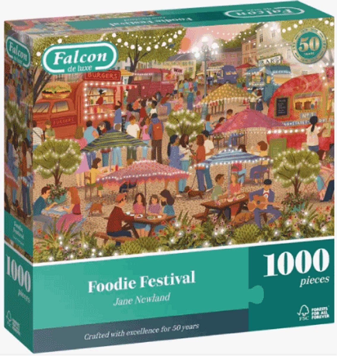 Falcon Jumbo Puzzel 1.000 St. - Thema Foodie Festival