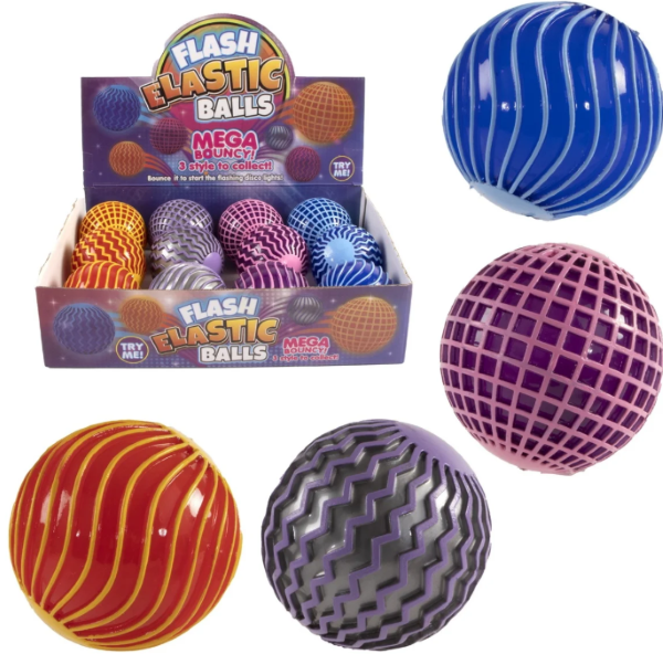 Merkloos 12 Bouncing Ball 6 Cm. Met Licht 4340