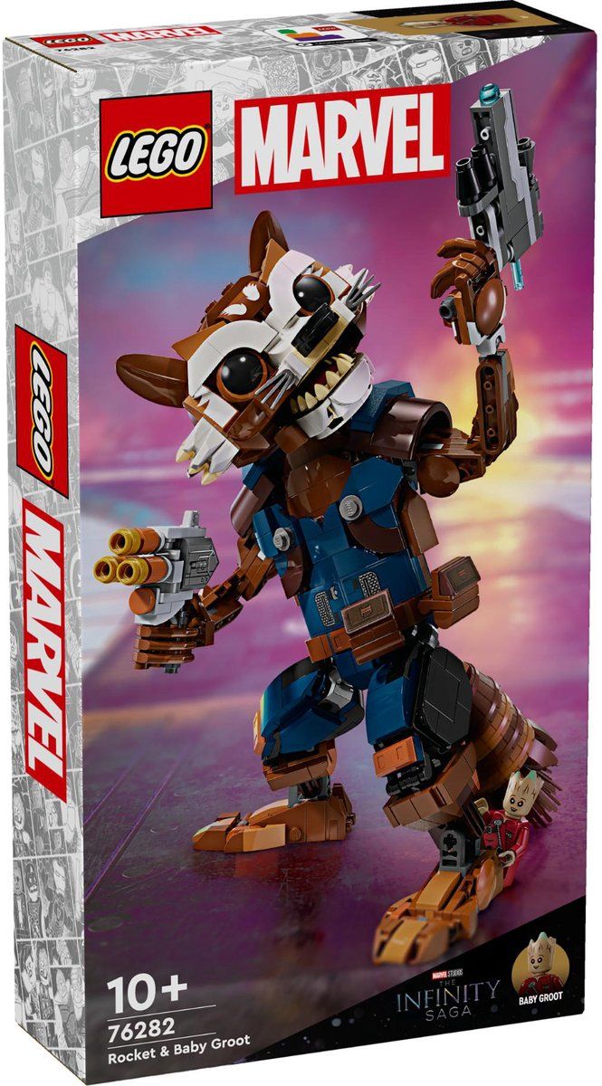 LEGO Marvel Rocket en Baby Groot - 76282 - Bouwspeelgoed - 566 onderdelen