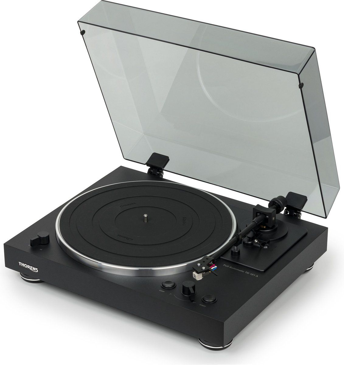 Thorens Td 101 A - Volautomatische Platenspeler - Inclusief Element En Phonotrap - Zwart