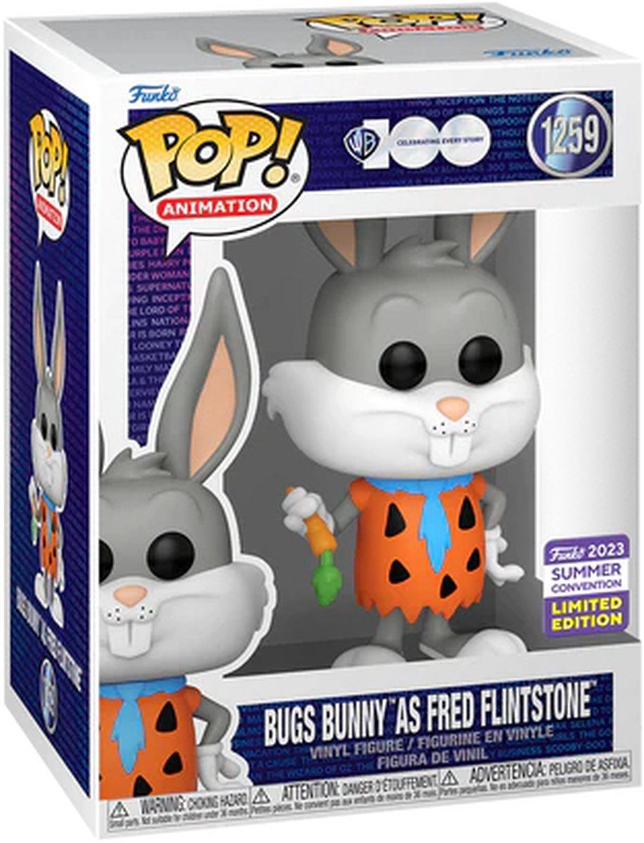 Funko Pop! - Looney Tunes - Bugs Bunny als Fred Flintstone - Multi (2023 Summer Convention Exclusive)