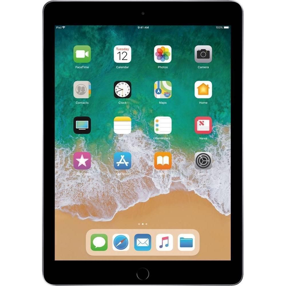 Apple iPad 5 (2017, A9 series) - Spacegrijs - 32 GB - WiFi + 4G refurbished, photo 2