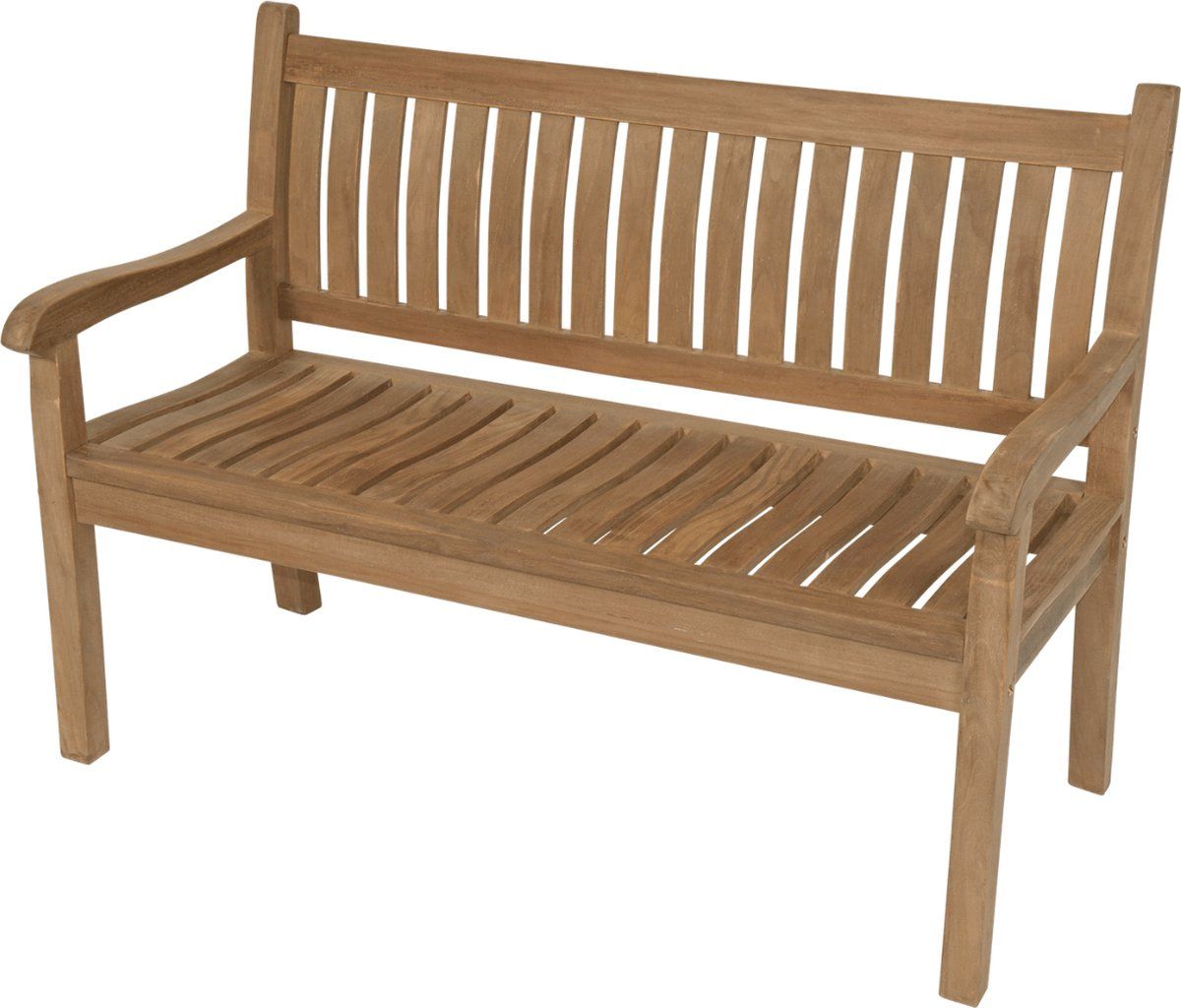 Les Teak Tuinbank Gebogen Rug 180 Cm