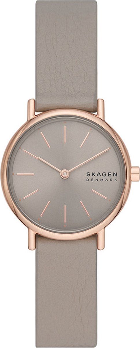 Skagen Signatur Lille SKW3060 - Dameshorloge 30 Mm - Zandkleurige Wijzerplaat - Grijs
