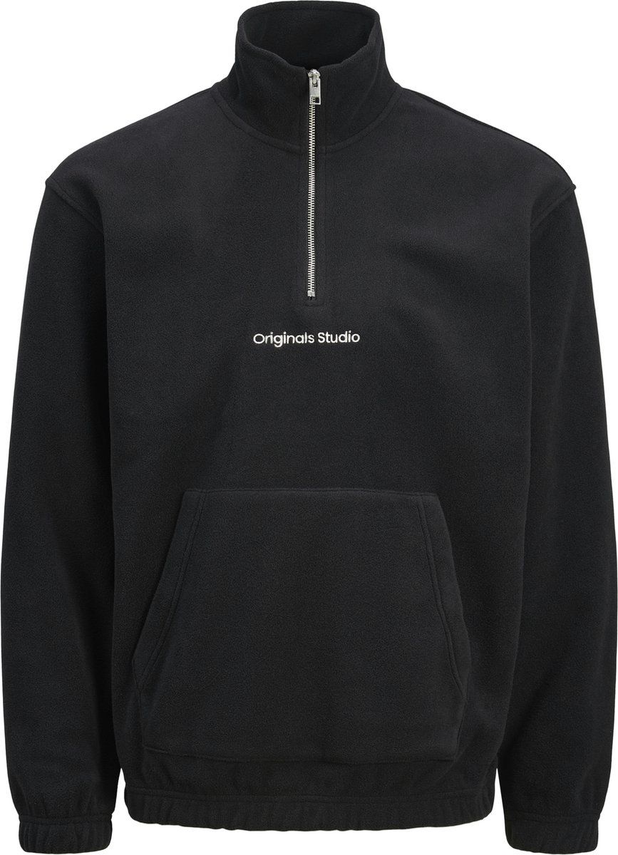 Jack&Jones Jorvesterbro - Fleece Quarter Zip - Lange Mouwen - Zwart