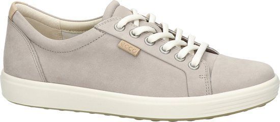 Ecco Soft 7 - Sneakers - Lichtgewicht Leren - Grijs