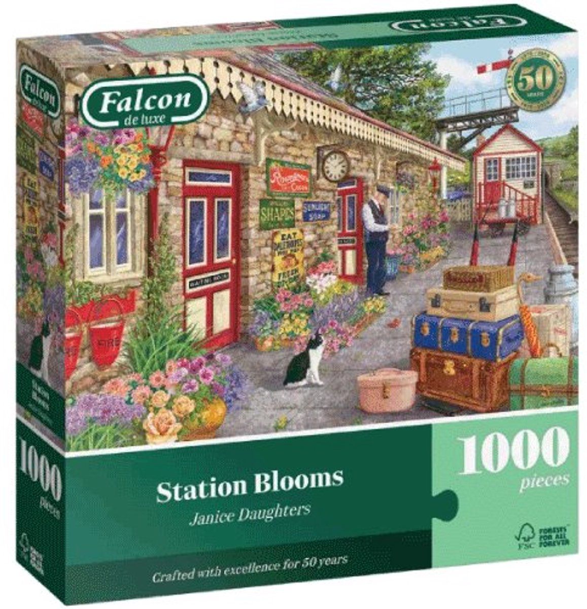 Jumbo - Falcon Station Blooms - 1000 stukjes legpuzzel karton - Meerkleurig