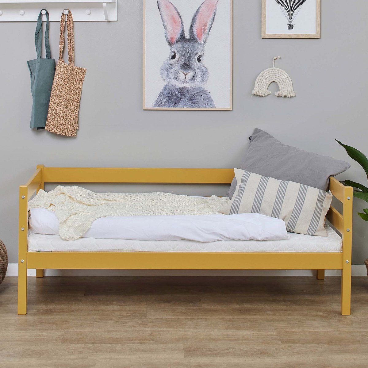 Hoppekids Eco Comfort Peuterbed 70x160, Herfst Geel