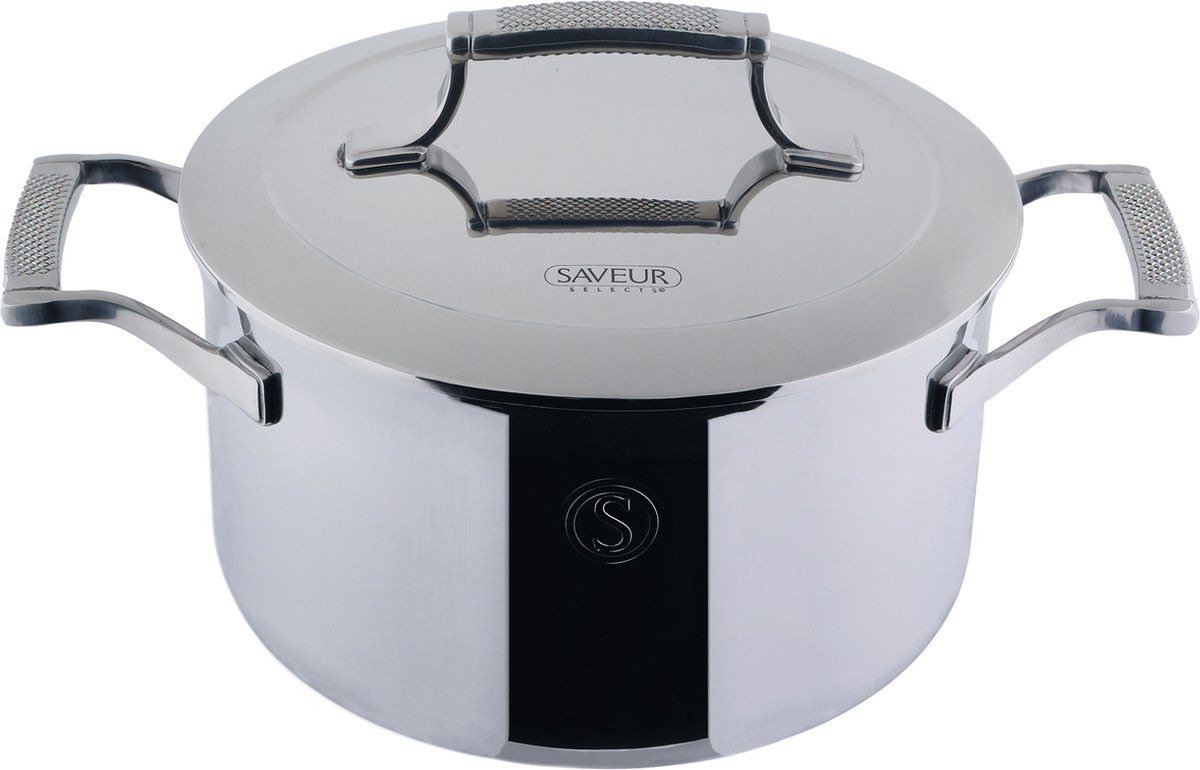 Saveur Sélects Saveur Selects Voyage - KookpanØ22 Cm - Tri-Ply Rvs - Pfas-vrij - Ovenbestendig Tot 260°C