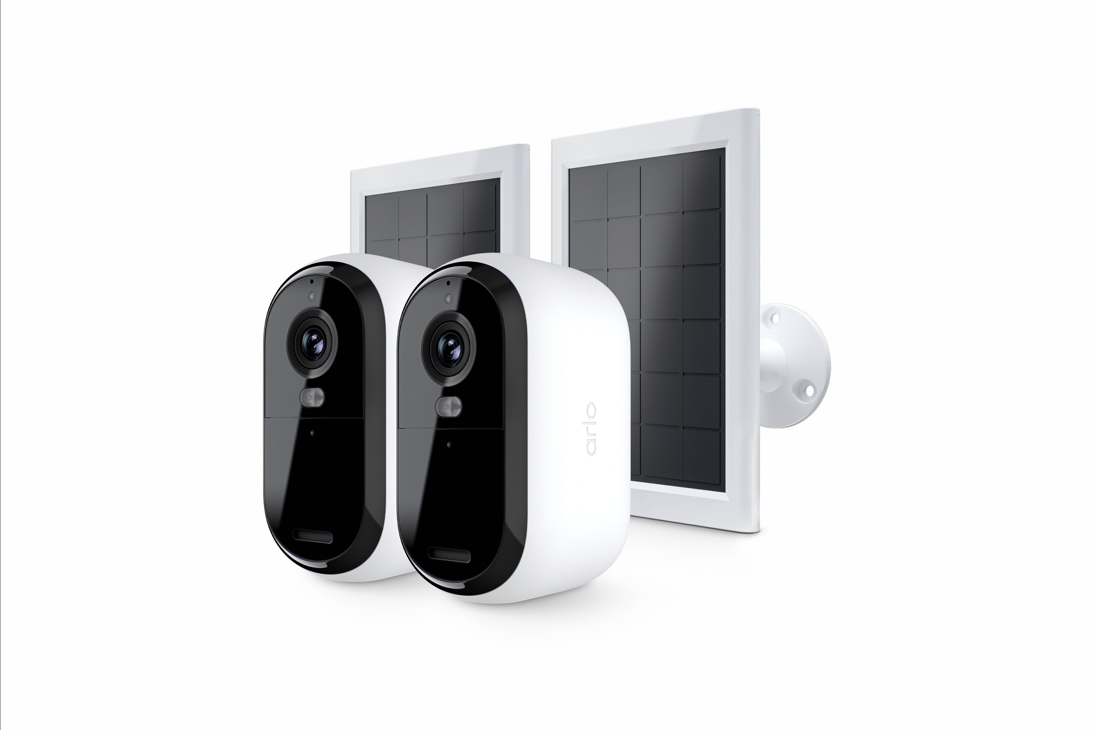 Arlo Essential 3 2K - Draadloze Beveiligingscamera - 2-camera's met Zonnepaneel Oplader