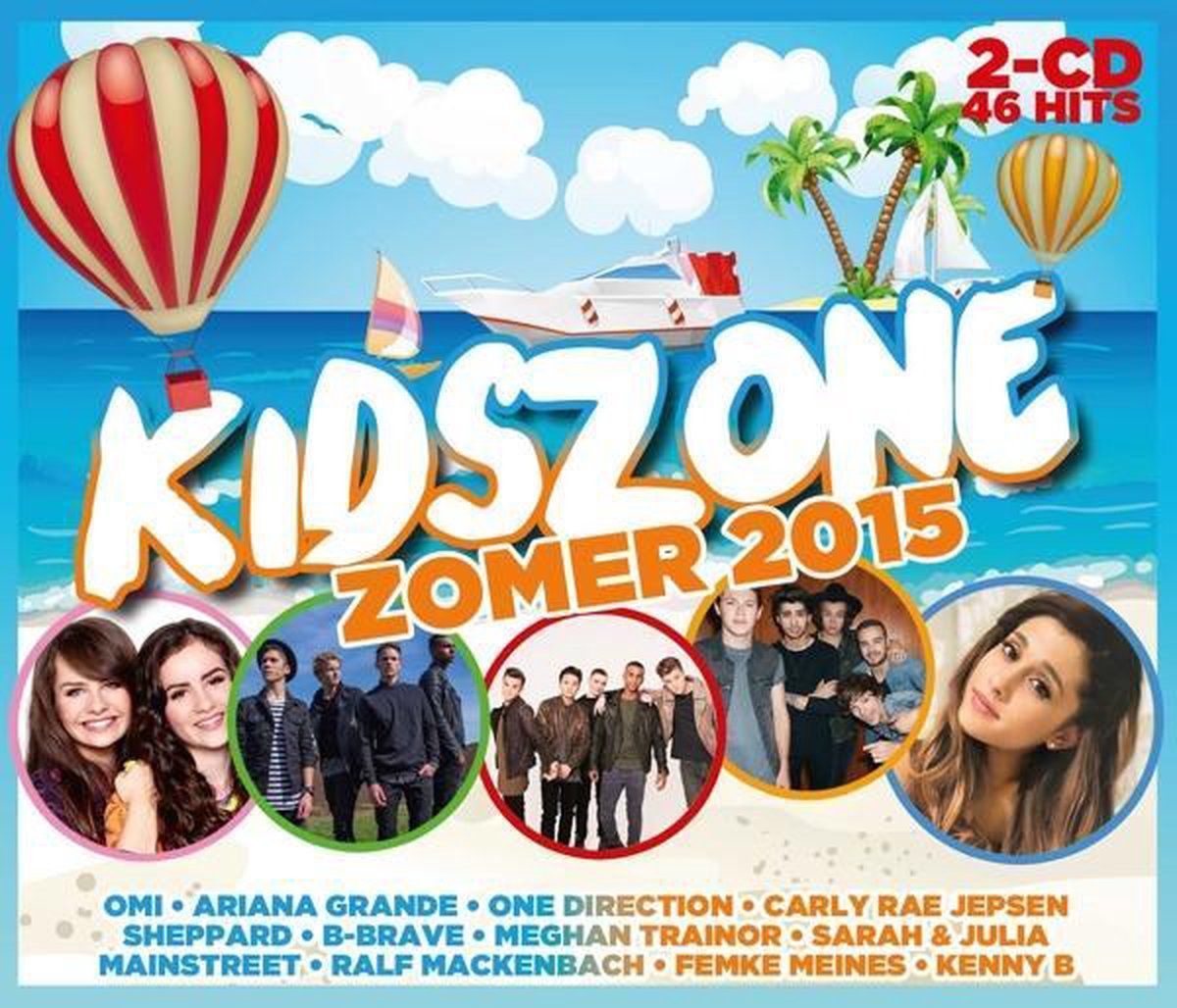 Various Artists Kidszone - Zomer (2015) - Cd Met 46 Hits Voor Kids (2 Stuks)