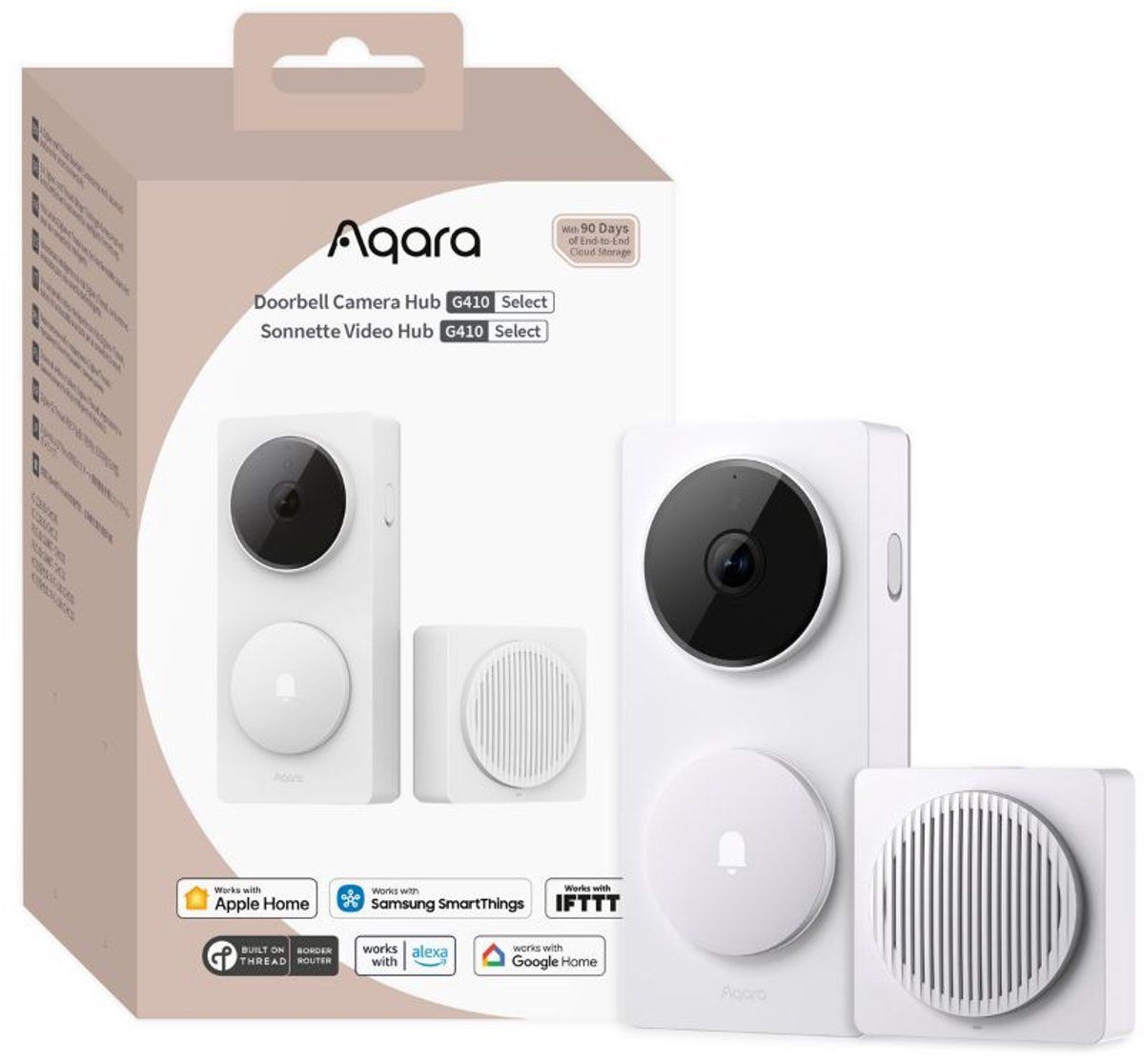 Aqara Wit G410 - Videodeurbel - 2K Resolutie Met Zigbee En Matter-Hub