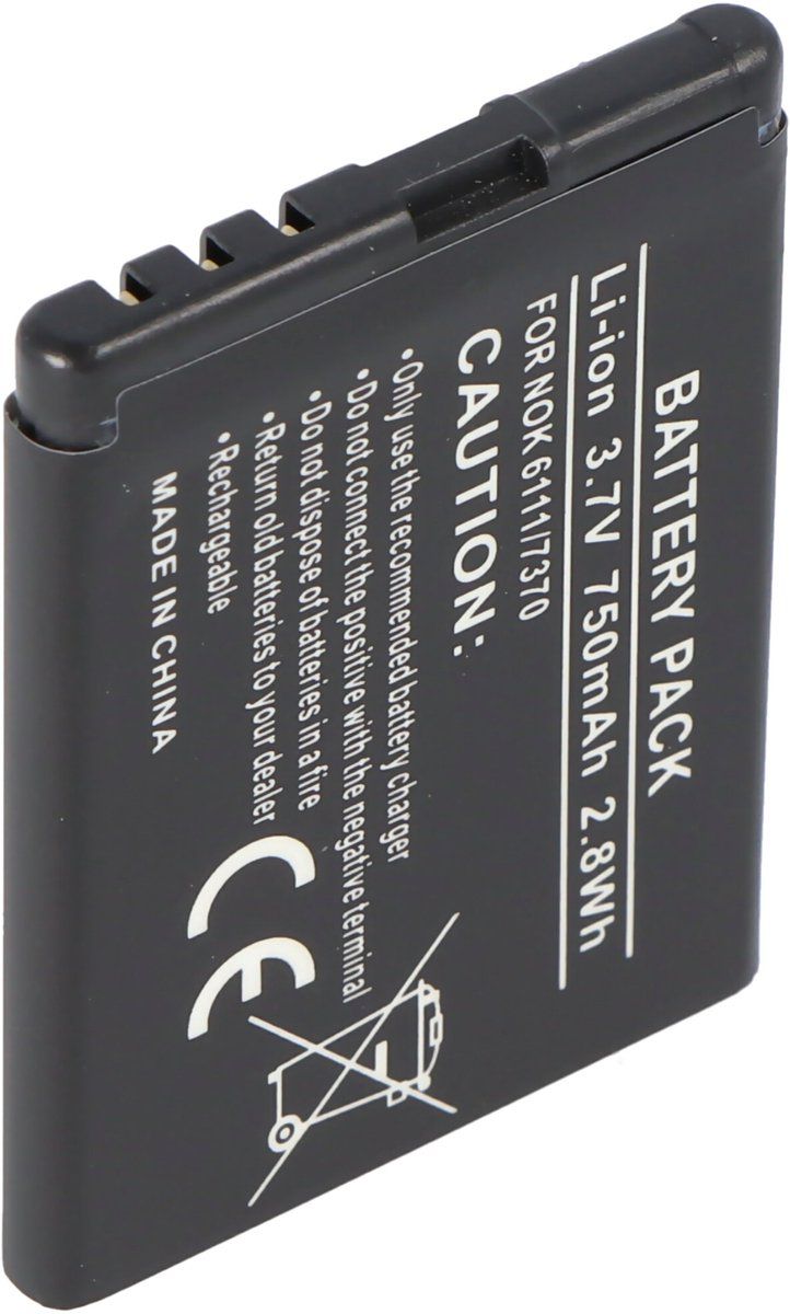 AccuCell-batterij Geschikt Voor Nokia 7370, 550mAh