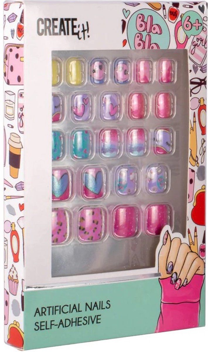 Create It! - Kunstnagels - Zelfklevend - Multi