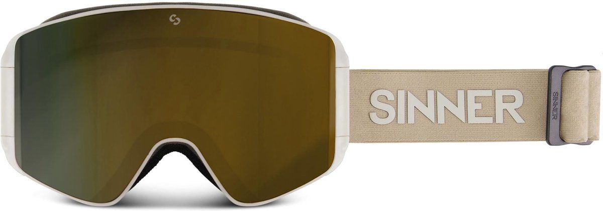 SINNER AURA - Skibril - Incl EXTRA LENS - Matte Light Grey