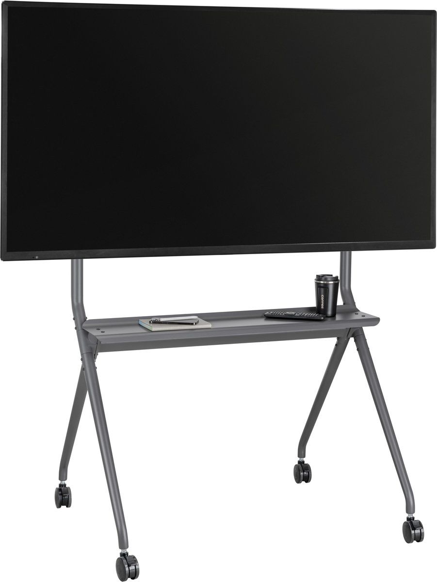 Vdd Gaming Verrijdbaar Tv Standaard Statief - Tot 86 Inch - 120 Kg Belastbaar - Grijs