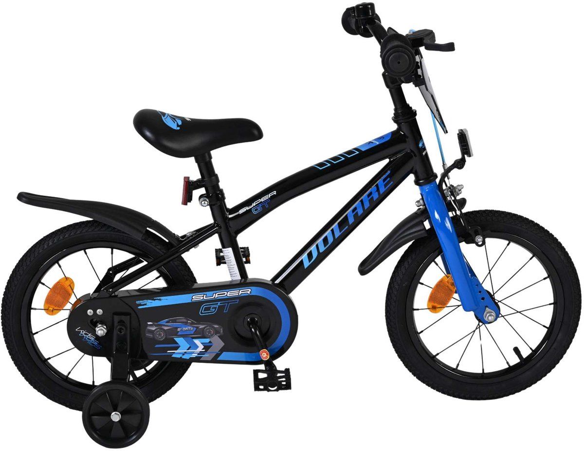 Volare Super Gt Kinderfiets - Stadsfiets - 14 Inch - Jongens - Blauw
