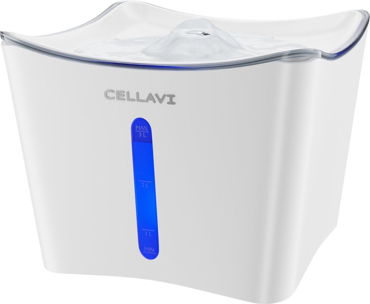 Cellavi Xl Drinkfontein - Waterdispenser - 3L - Fluisterstil - Wit