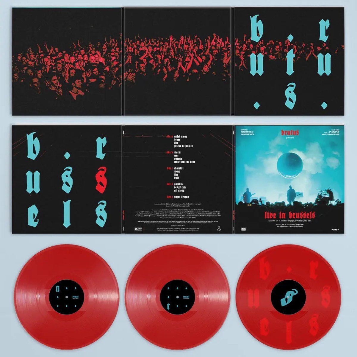 Brutus - Live in Brussels - Red Vinyl 3LP
