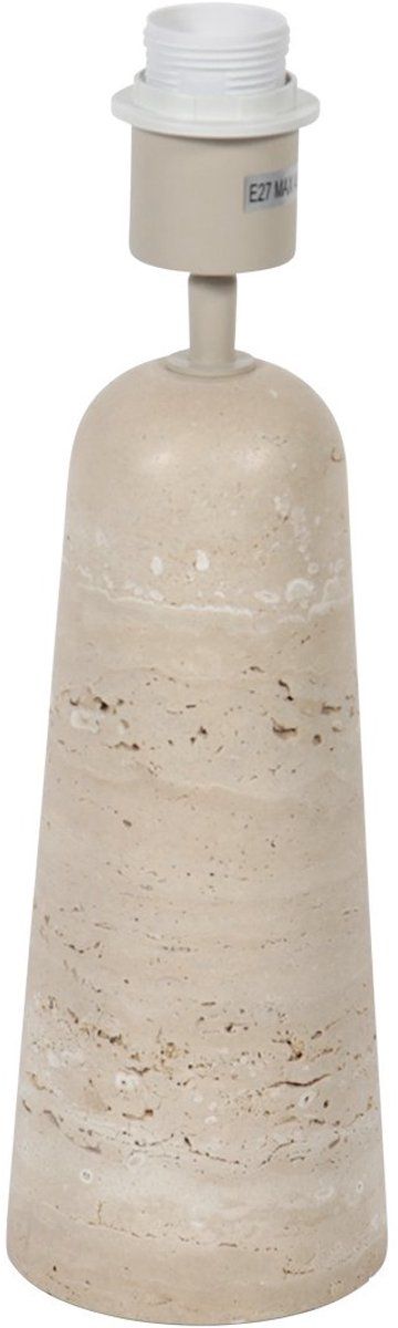 Anne Lighting - Tafellamp - Travino - Crème - Steen - Ø 10cm - E27 - 4401CR