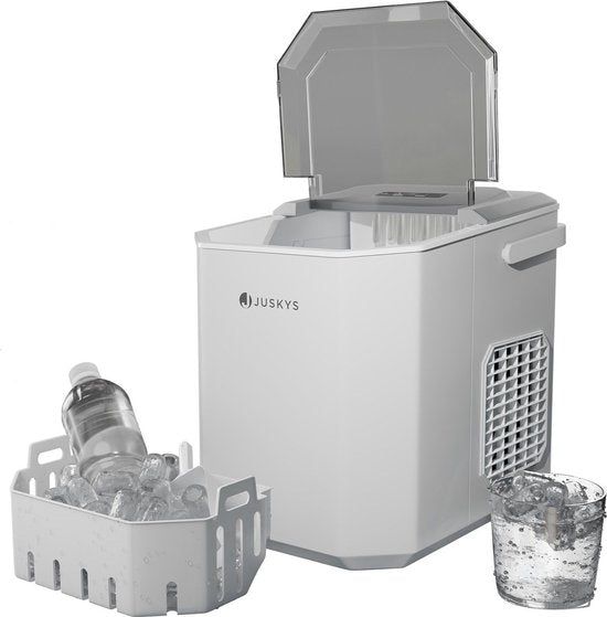 Merkloos Juskys IJsblokjesmachine IceOracle - Wit - Incl. Toebehoren