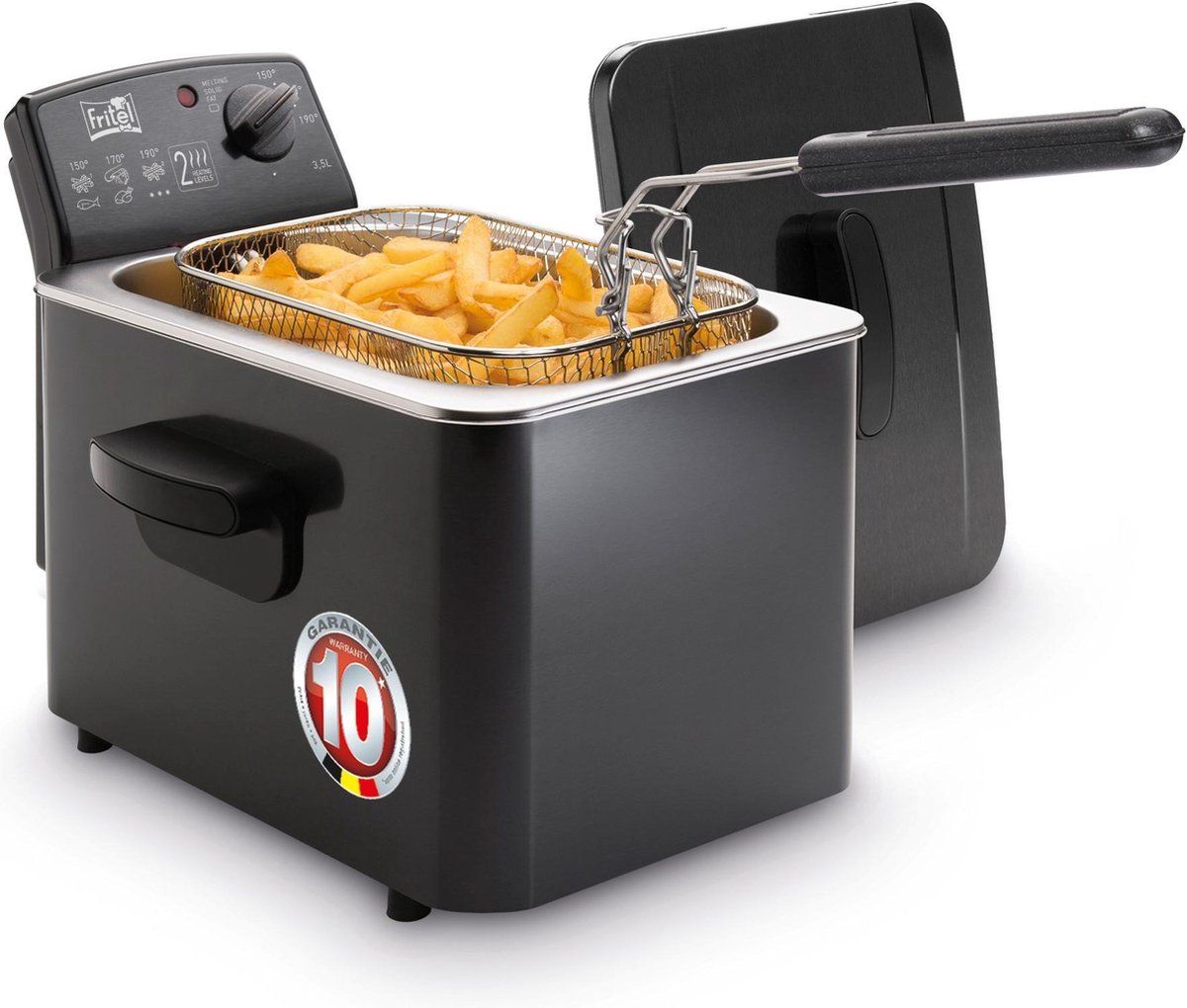Fritel Turbo SF 4268 - Friteuse - Dubbel verwarmingselement - Zwart