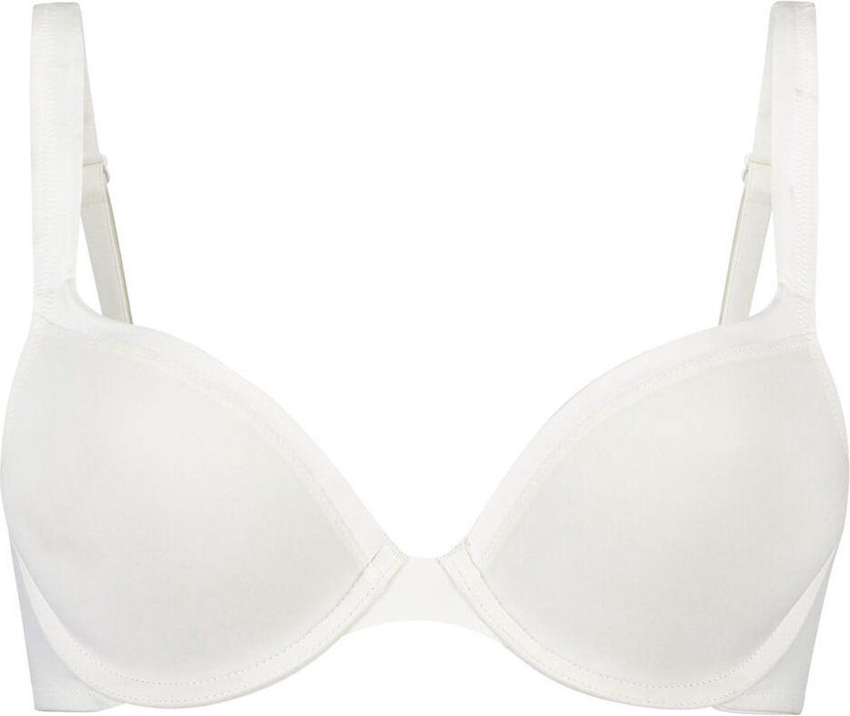 Hunkemöller Voorgevormde push-up BH Satin - Beugel - Brede bandjes - Wit