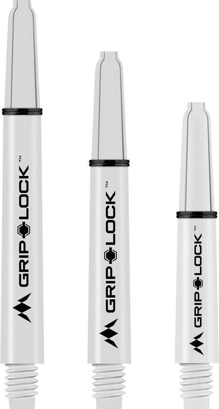 Mission Griplock Shaft - Dart Schachten - Wit - Set Van 3