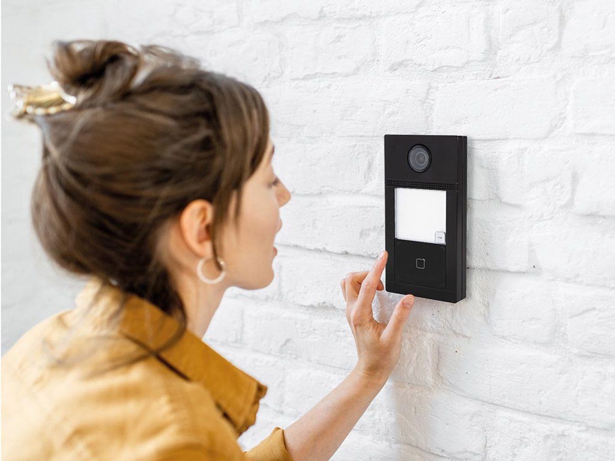 Etiampro KV8 - Video intercom deurbel - 2 MP camera IP65 IR nachtzicht PoE zwart