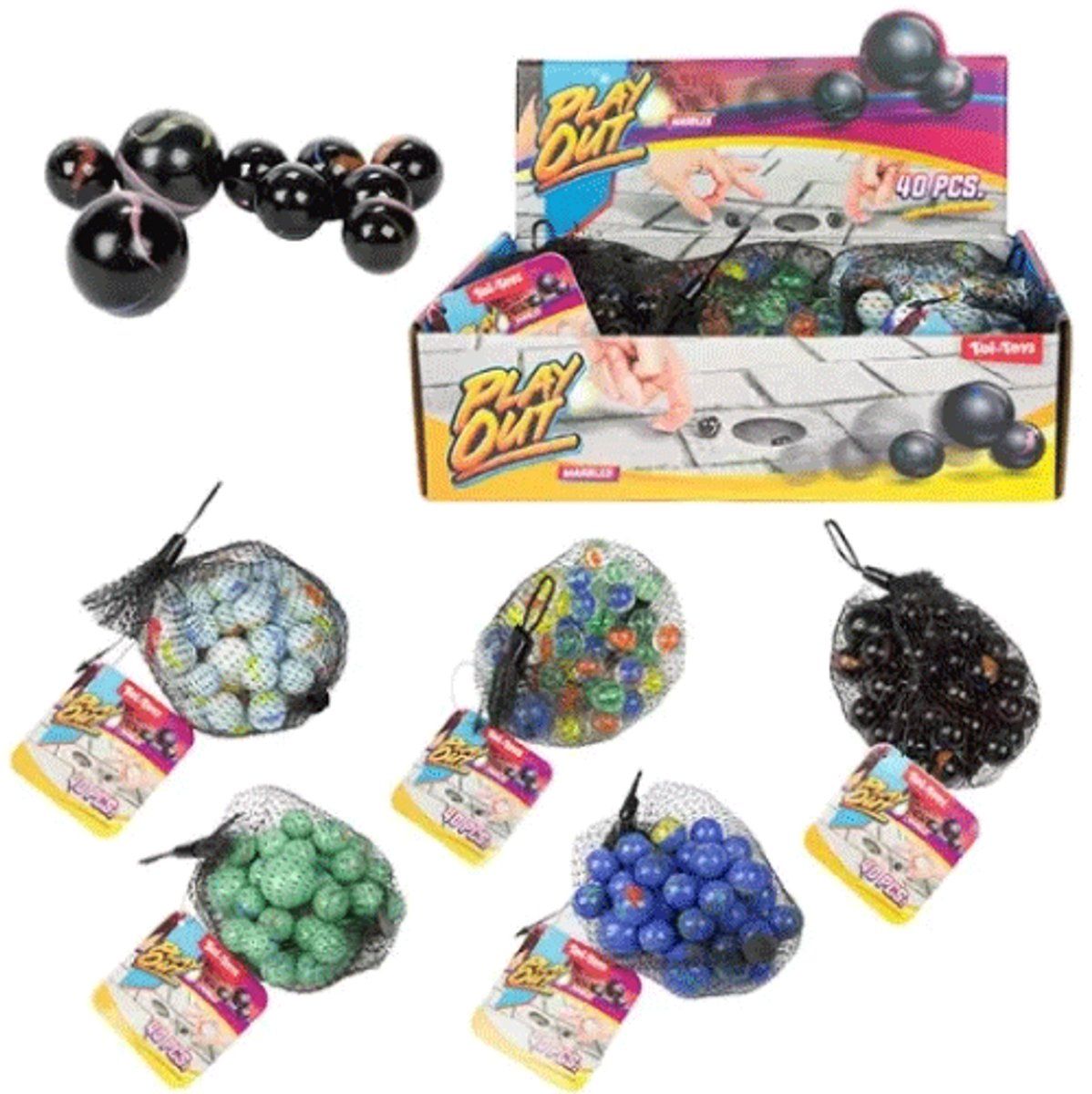 Spelletjesboer 12 Zakjes Knikkers Armedo