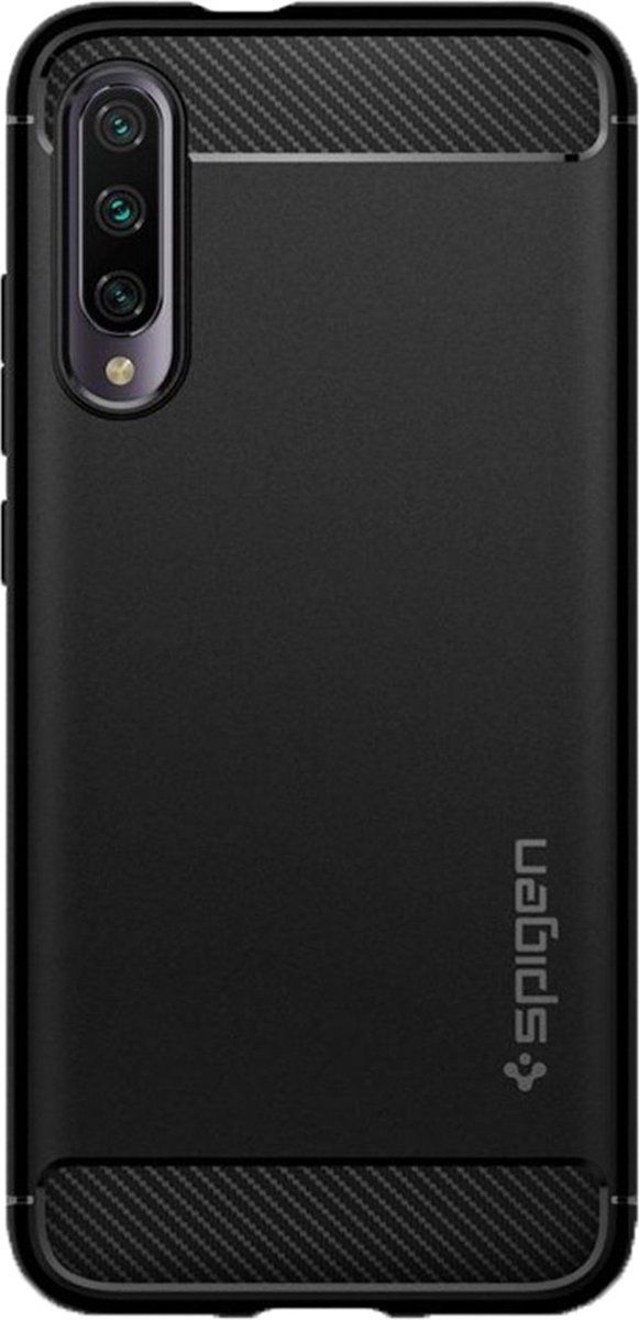 Spigen Mi A3 - Rugged Armor - Mil-grade met Air Cushion Technology - Zwart