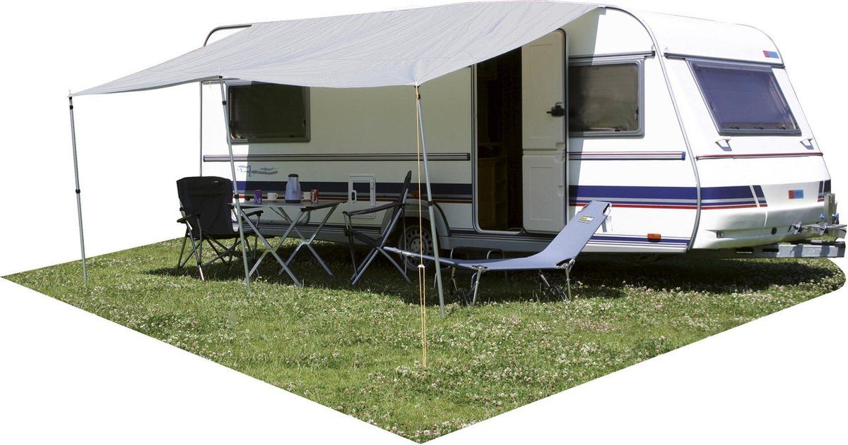 Eurotrail Luifel Sunroof - Universele luifel 250x240cm - Grijs
