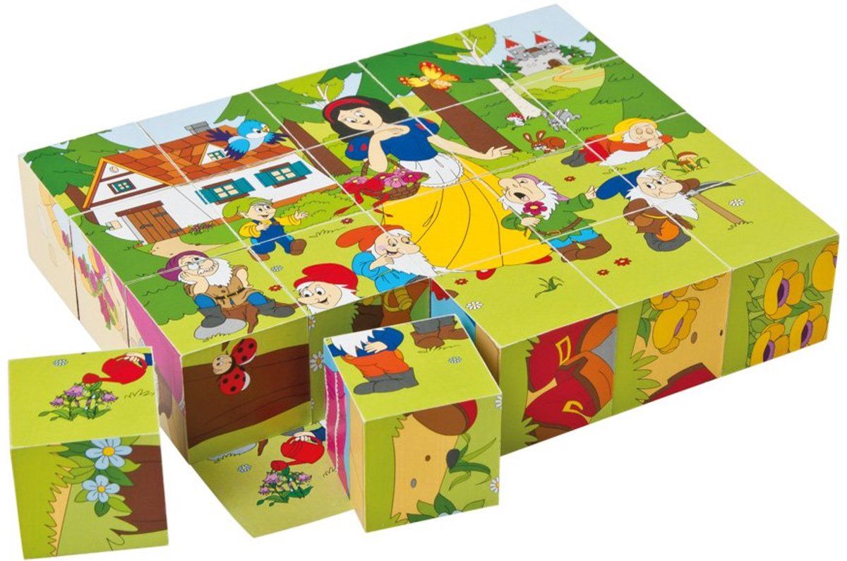 Woody Woody - Blokkenpuzzel Sprookjes 90247 - Houten blokken - Meerkleurig